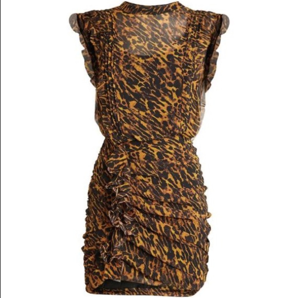 All Saints leopard print mini dress. NWT. SZ 6